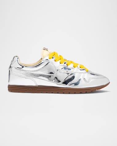 AUTRY Windspin Retro Metallic Runner Sneakers