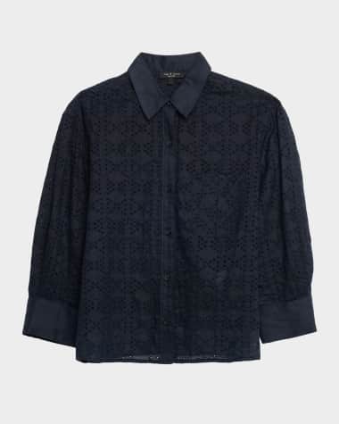 Black Women's Designer Button-Down Shirts | Neiman Marcus