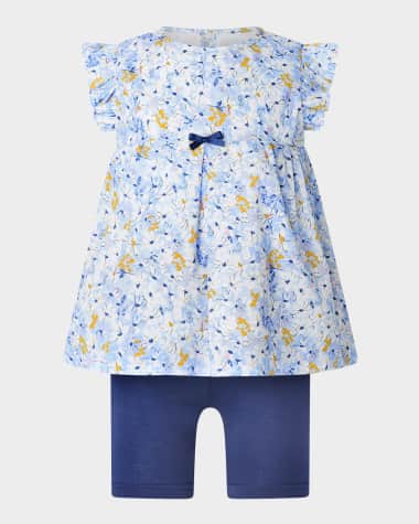 Rachel Riley Girl's Daisy Top & Shorts Set, Size 2-10