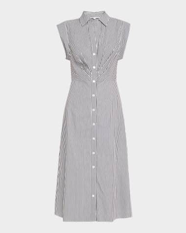 Veronica Beard Haydon Stripe Shirtdress