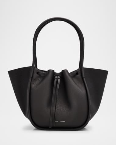 Proenza Schouler A4 レザートート Proenza Schouler Crinkled Patent Drawstring Tote bag – Cycle