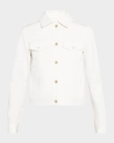 Loewe Flower-Button Denim Jacket