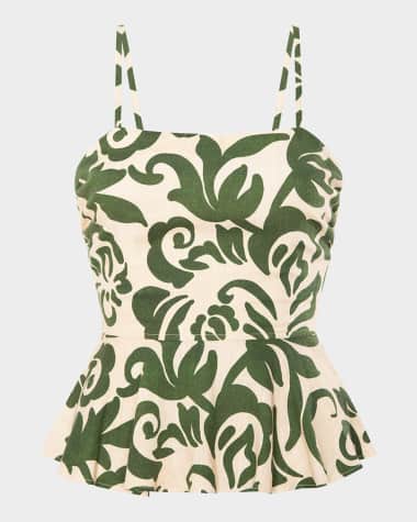 MISA Los Angeles Trista Peplum-Hem Top