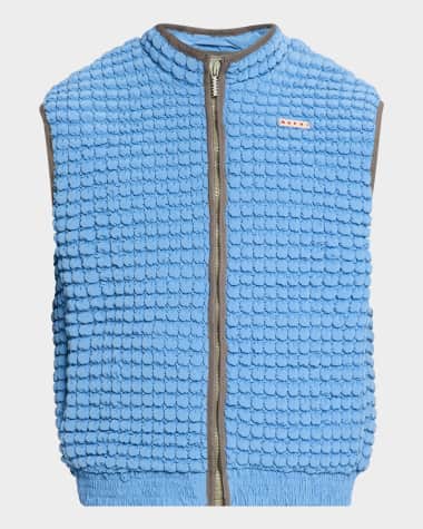 Marni Men's Nylon Crinkled Bubble Vest