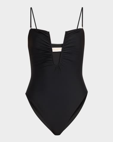 Ramy Brook Bianka Plunging One-Piece Swimsuit