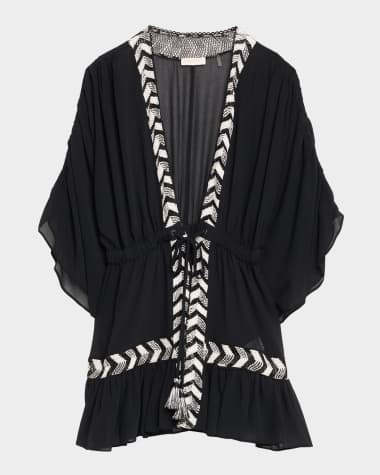 Ramy Brook Sylvie Embellished Caftan Coverup Dress