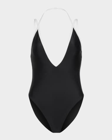 Ramy Brook Bia Plunge One-Piece Swimsuit