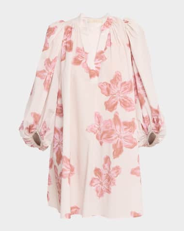 Vanessa Bruno Vanessa Floral-Print Mini Shift Dress