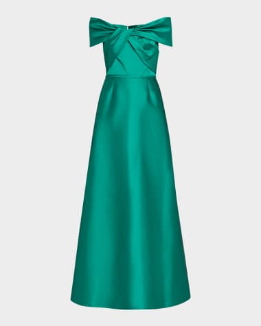 asymmetrical evening dress Gothic Royal Blue Sequin Evening Gown with Asymmetrical Cape main image 0