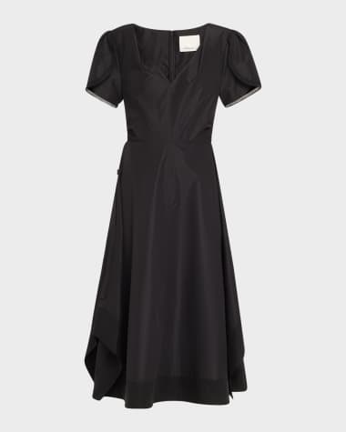 black flared dress pants Black side slit flared dress pants – SouthernPineBoutique main image 1
