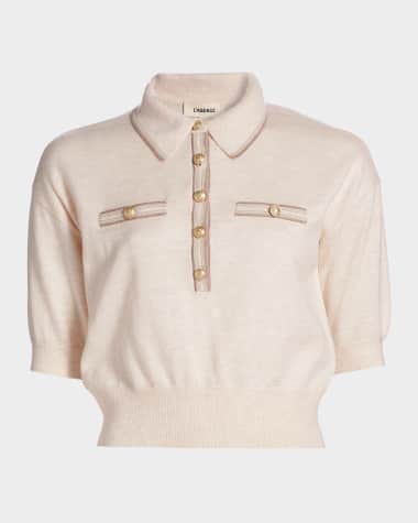 L'Agence Masaki Short-Sleeve Sweater