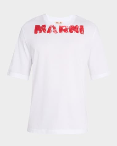 Marni Men's Spray Paint Logo Graphic T-Shirt