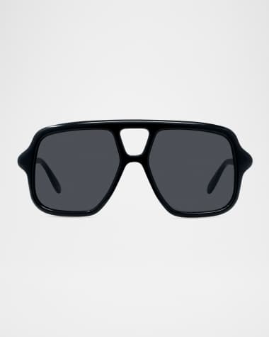 Loewe Slim Aviator Logo Sunglasses