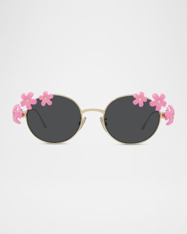 Loewe Signature Floral Metal Sunglasses