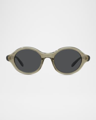 Loewe Men's Slim Acetate Round Sunglasses