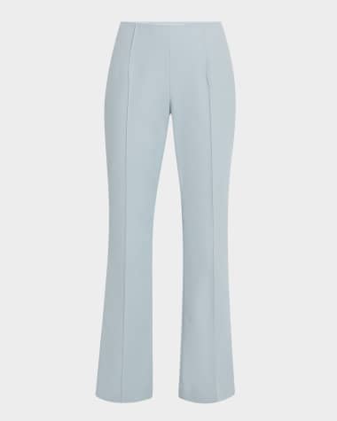 Lafayette 148 New York Vesey Seamed Flare-Leg Crop Pants