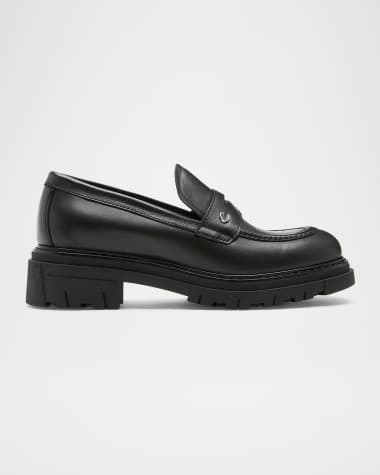 La Canadienne Doe Matte Leather Penny Loafers