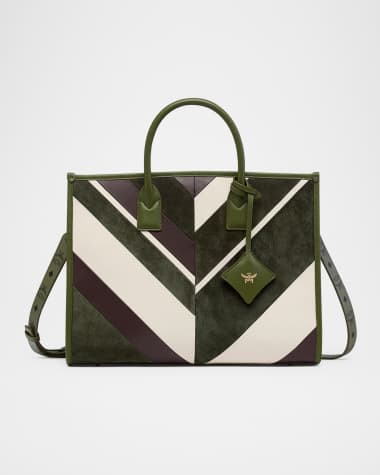 MCM Munchen Mega Large Leather Tote Bag