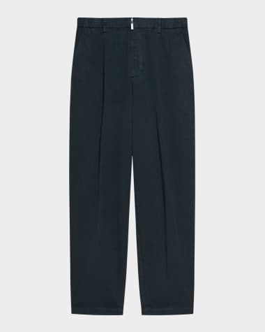 Helmut Lang Men's Pleated Loose Fit Zoot Pants