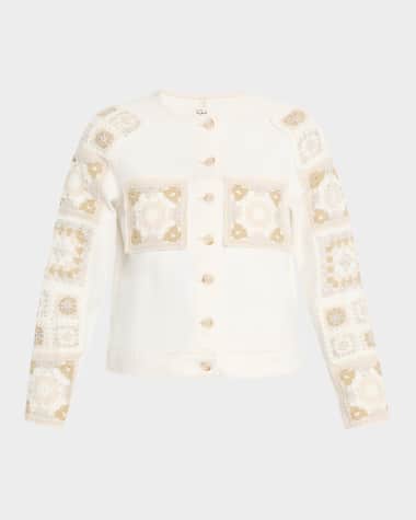 Rails Lido Crochet Denim Jacket
