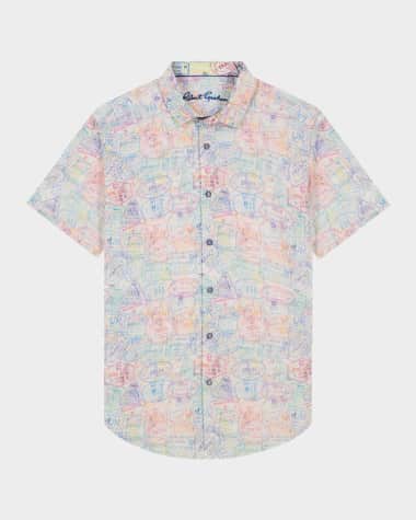 Robert Graham Men's Passport Short-Sleeve Shirt
