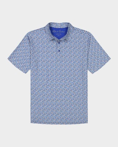Robert Graham Men's Galan Knit Polo Shirt