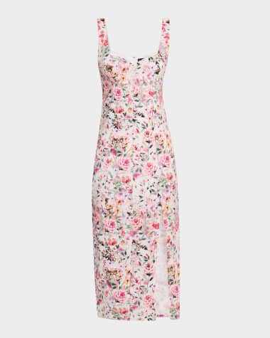 Generation Love Eugenia Floral Sleeveless Midi Dress