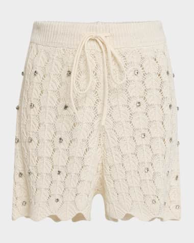 Generation Love Joe Embellished Pointelle Shorts