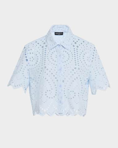 Generation Love Dubois Cropped Eyelet Shirt
