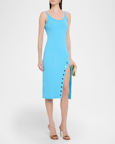 V-Neck Hardware One-Piece Swimsuit
