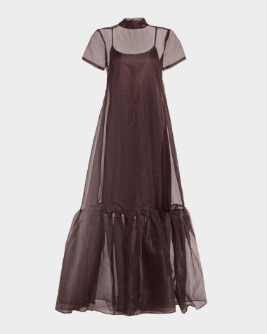designer brown dress Women's Dresses to destination for Pakistani sizechart_ayra-short-dress KissProm Long Sleeve V-Neck Color:Frost Blue/Silver
