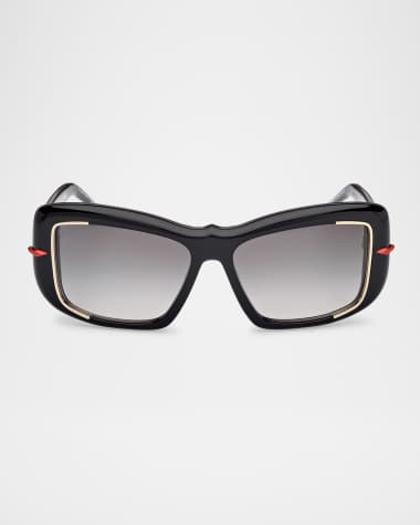 Christian Louboutin Square Acetate Sunglasses