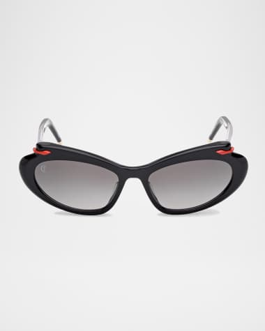 Christian Louboutin Acetate Aviator Sunglasses
