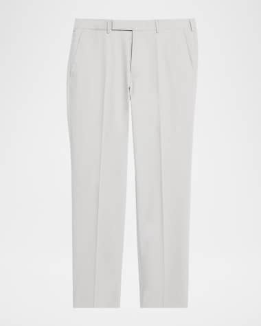 ZEGNA Men's Cotton-Stretch Modern Fit Trousers
