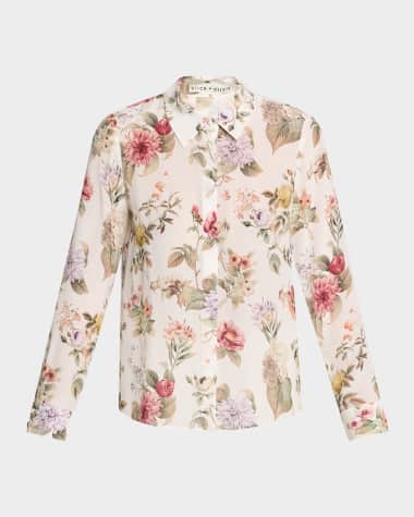 Alice + Olivia Sweet Nothings Willa Placket Top