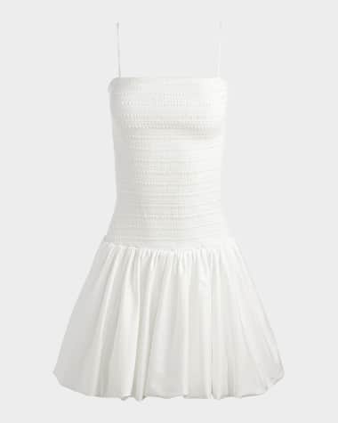 Alice + Olivia Arden Drop-Waist Bubble Mini Dress