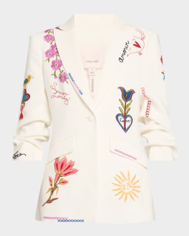 Cinq a Sept Cheyenne Scrunched Summer Love Blazer