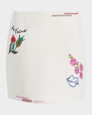 Cinq a Sept Doris Summer Love Mini Skirt