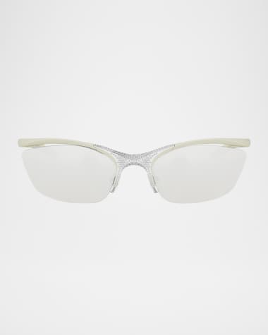 Fendi Signature Crystal Cat-Eye Sunglasses