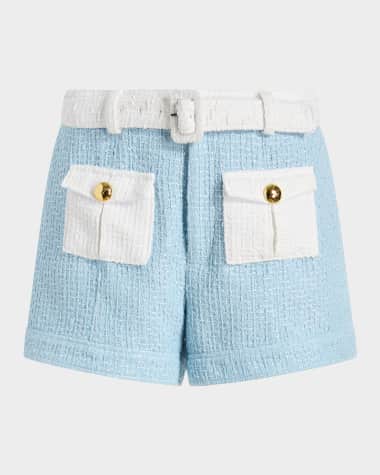 Cinq a Sept Nissy Belted Tweed Shorts