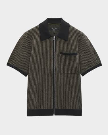 Rag & Bone Men's Zuma Jacquard Zip Sweater