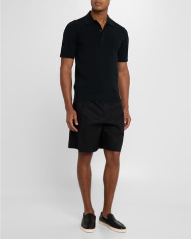 V-Neck Hardware One-Piece Swimsuit