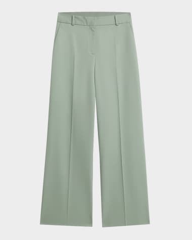 ARGENT Soho Wide-Leg Seasonless Wool Trousers