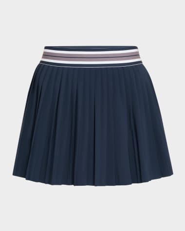Beyond Yoga If You Pleats Tipped Elastic Mini Skirt