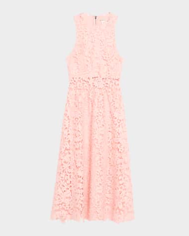 Alice + Olivia Babette Lace Midi Dress