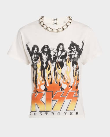 Alice + Olivia Miller Embellished Boyfriend Tee