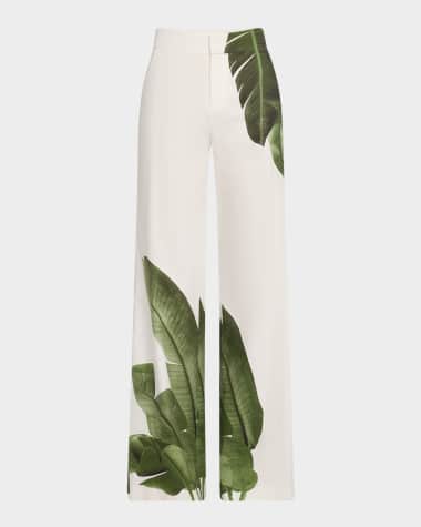 Alice + Olivia Dylan High-Rise Wide-Leg Pants