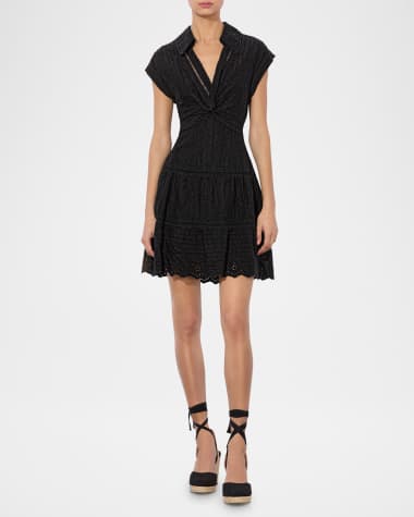 V-Neck Hardware One-Piece Swimsuit
