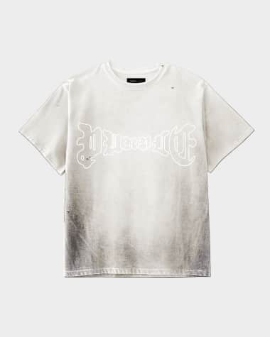 PURPLE Men's Short-Sleeve Textured Jersey Logo Tee