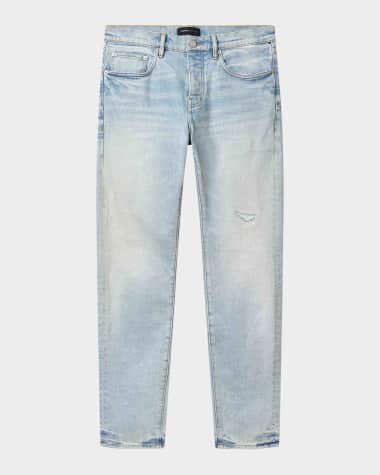 PURPLE Men's P001 Distressed Skinny Jeans